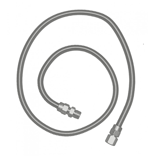 Le Griddle S.S. FLEX HOSE 36 inch WITH ADAPTERS