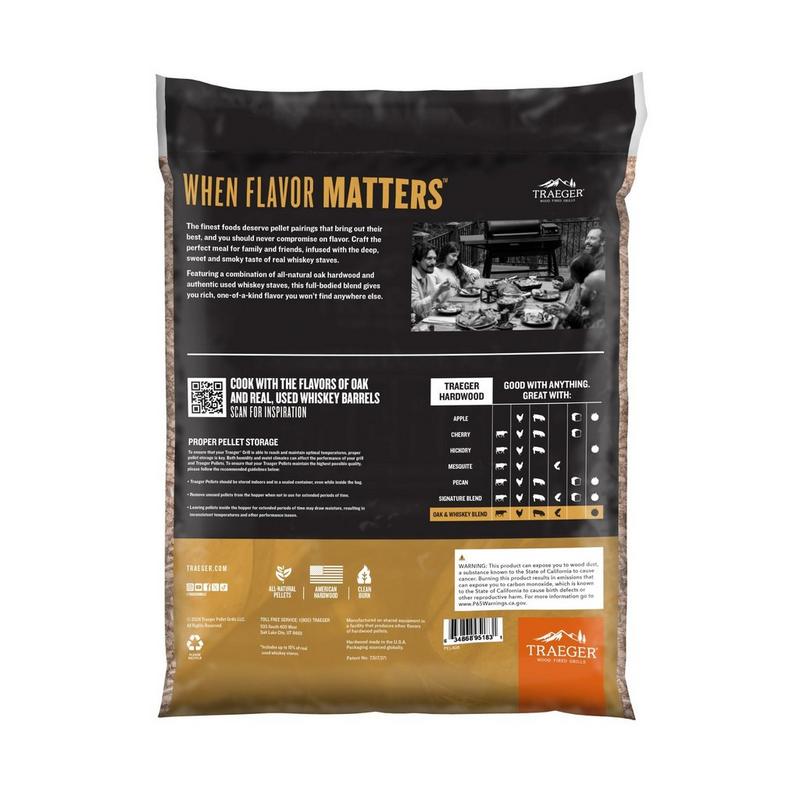 Traeger WHISKEY BARREL PELLETS (20LB)