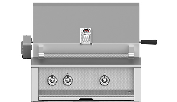 Hestan ASPIRE Grill Built-In 2 U-Burner Rotisserie 30"