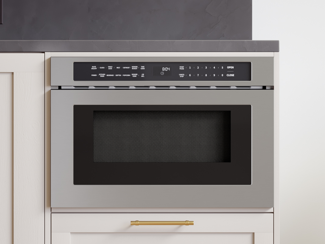 Zephyr Microwave Drawer 24in Built-In SS 1.2cf