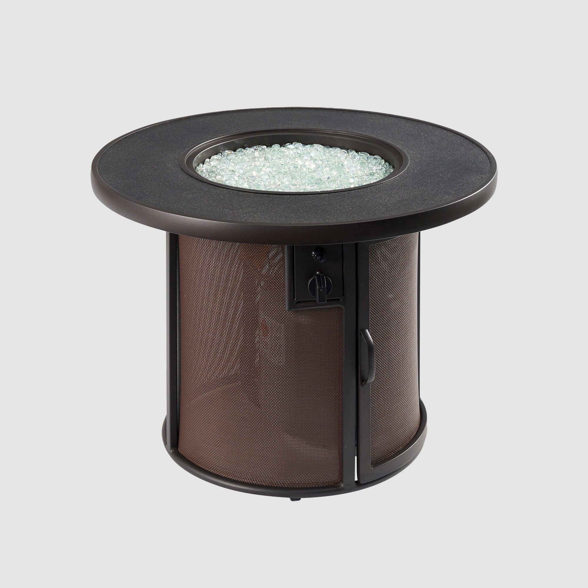 Outdoor GreatRoom Stonefire Round Gas Fire Pit Table