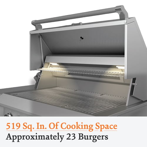 Hestan ASPIRE Grill Built-In 2 U-Burner Rotisserie 30"