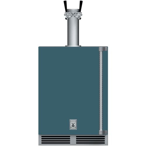 Hestan 24" Double Faucet Beer Dispenser Solid Door & Lock Left H
