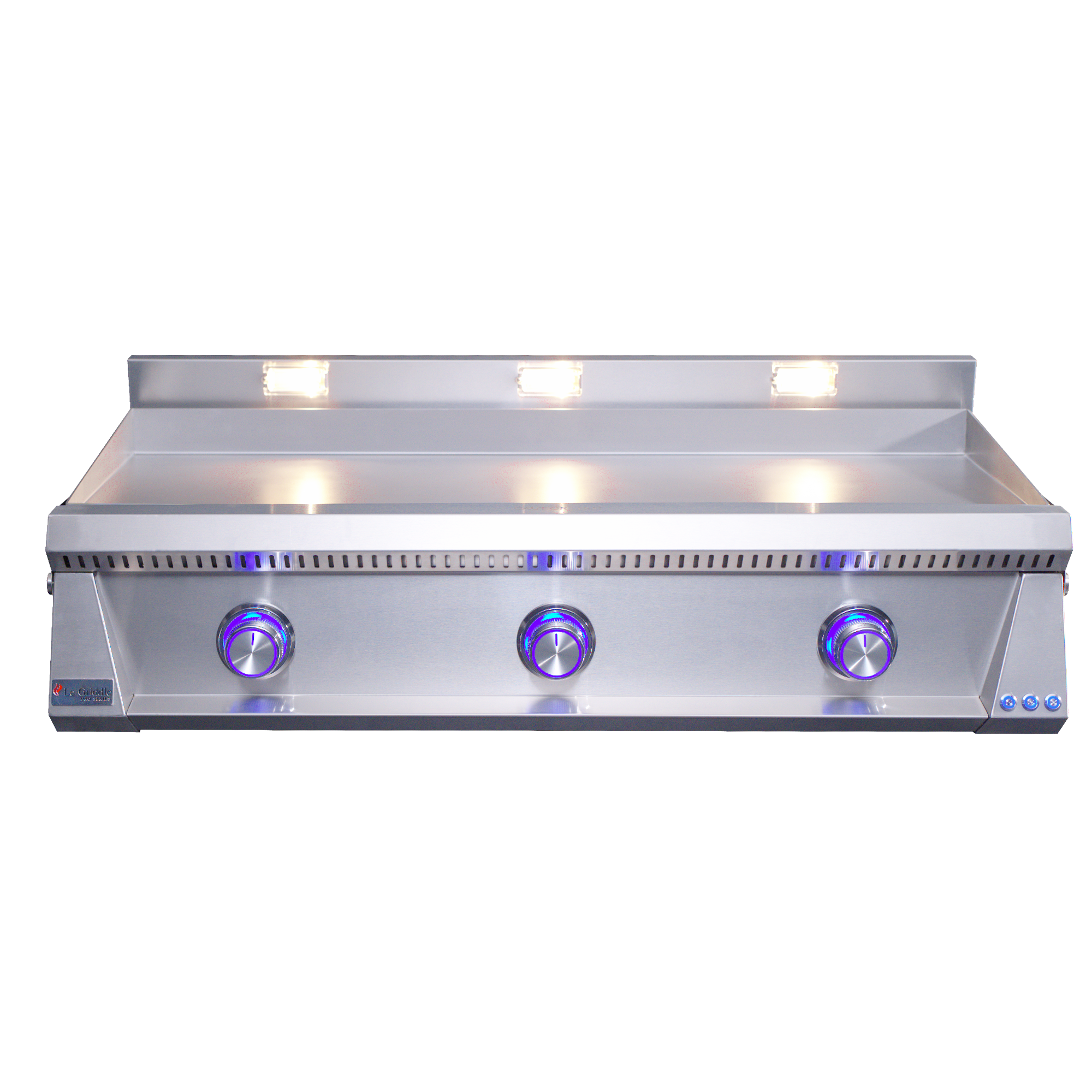 Le Griddle Pro Series 105 - 3 Burner Natural Gas - 3mm Plate WITH INTERIOR LIGHTS - Replacing GFE105