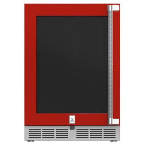Hestan Outdoor Refrigerator 24" Lock Dual Zone Left Hinged