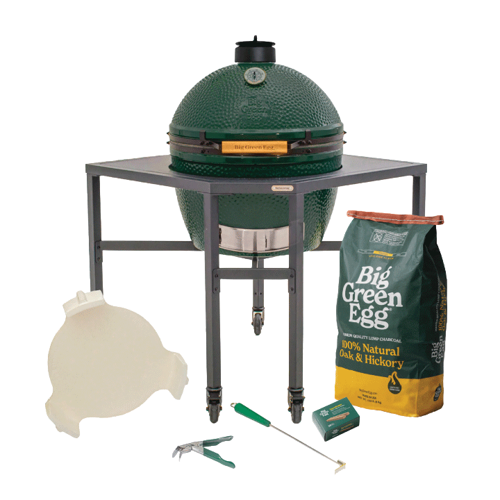 Big Green Egg Xl Big Green Egg In A Corner Modular Package