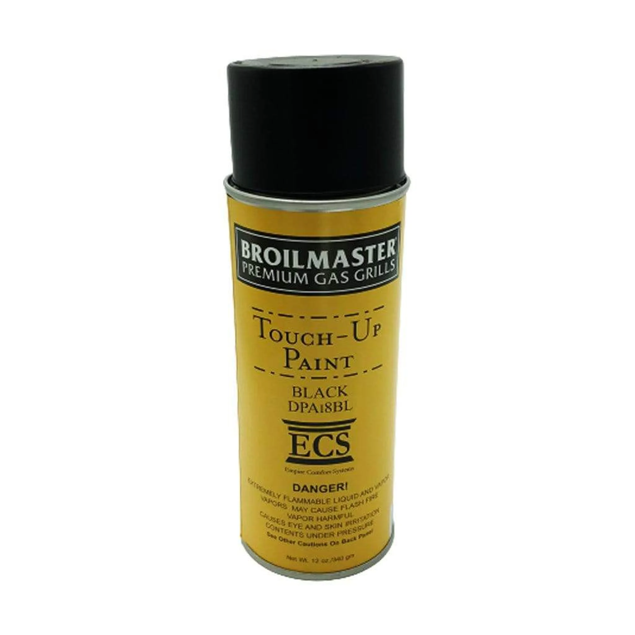 Broilmaster Grill Paint, High Temp., Black, 12 oz