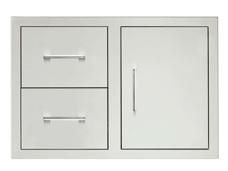 TrueFlame 33" Door & Double Drawer Combo - Masonry Frame