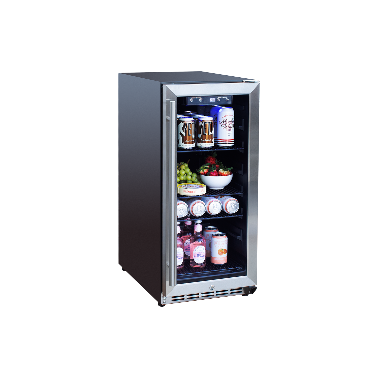 TrueFlame 15" Outdoor Refrigerator - Glass Door