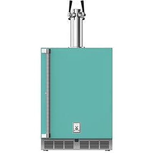 Hestan 24" Double Faucet Beer Dispenser Solid Door & Lock Right