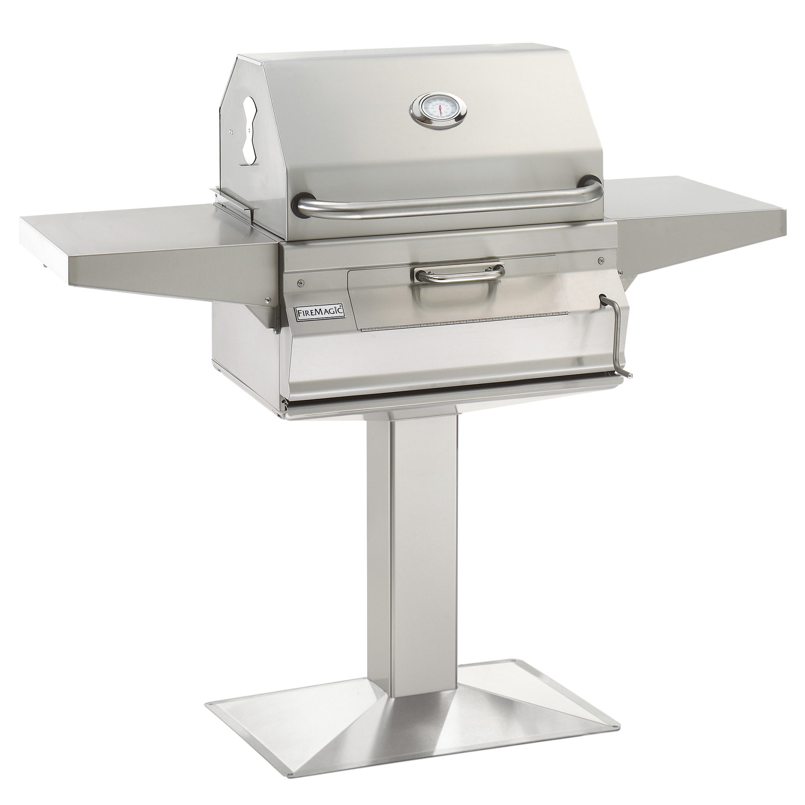 Fire Magic Charcoal Patio Post Mount Grill