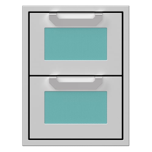 Hestan 16" Double Storage Drawer Recessed Marquise Accented Panels