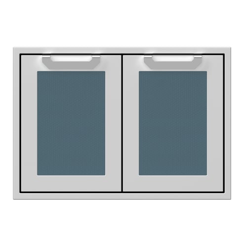 Hestan 30" Double Storage Doors Recessed Marquise Accented Panels