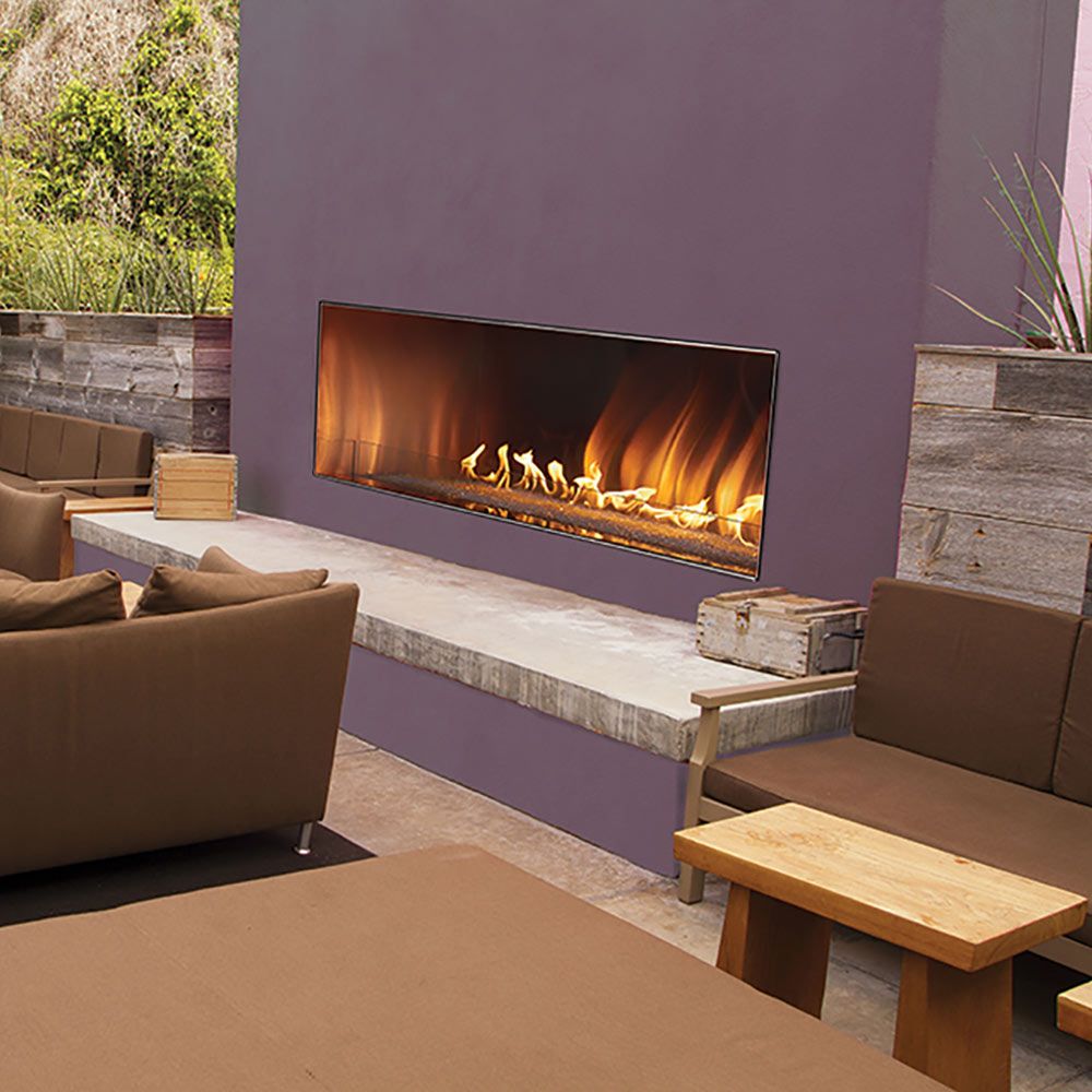 Empire Carol Rose 60" Linear Outdoor Fireplace - Natural Gas