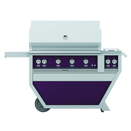 Hestan 42" Grill & Deluxe Cart 4 Trellis Burners Rotisserie