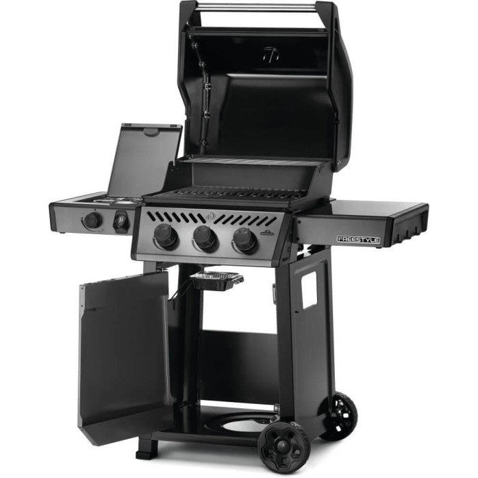 Freestyle 365 LP Gas Grill with Range Side Burner, Graphite Grey