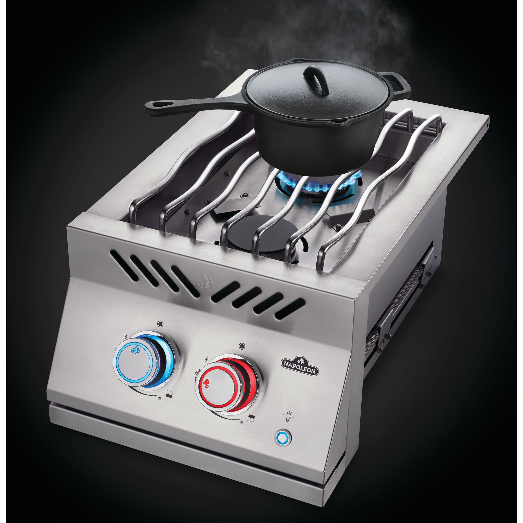 Built-In 700 Series Dual Range Top Burner With SS Cover, NG
