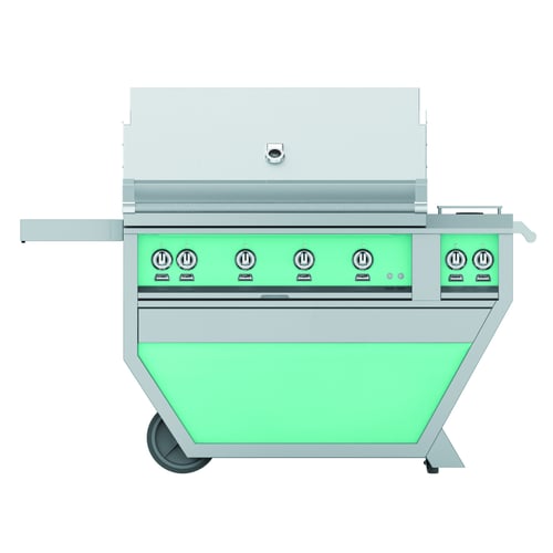 Hestan 42" Grill & Deluxe Cart 3 Trellis burners 1 Sear Burner R
