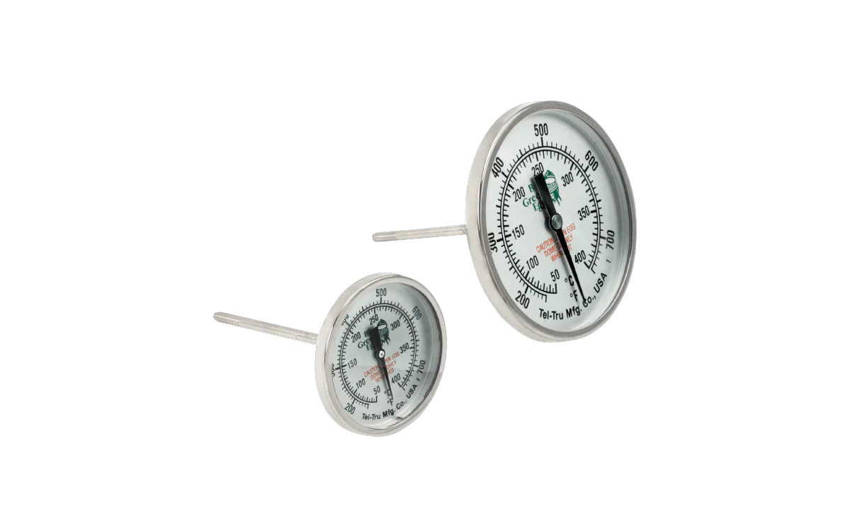 Big Green Egg External Temperature Gauge Large Dial 3"/8Cm (750°F / 400°C) (Fits All Except Mini)