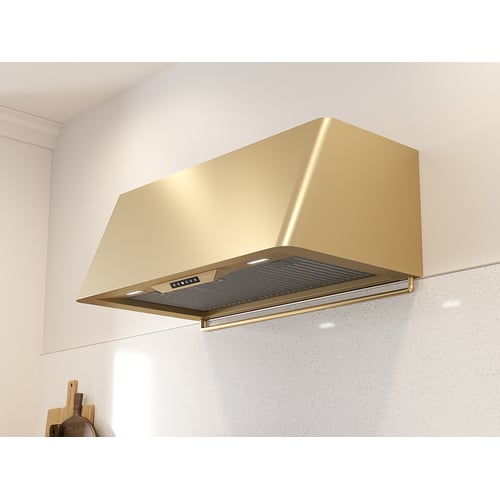 Zephyr Mesa Wall Hood 48" BODY ONLY Gold
