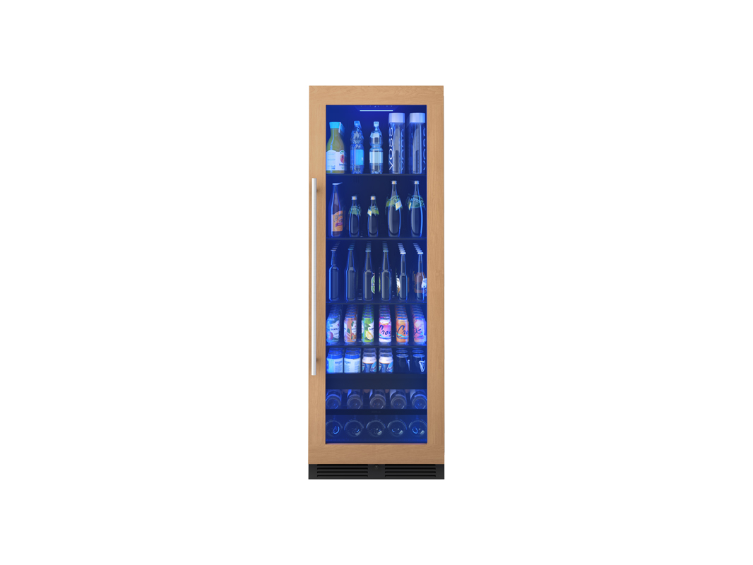 Zephyr Beverage 24" full size panel ready+ glass reversible 1 z