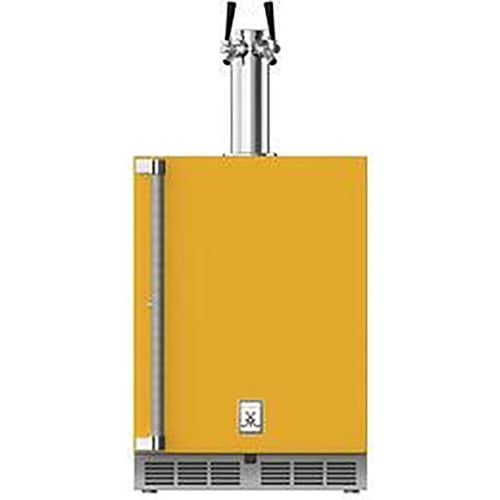 Hestan 24" Double Faucet Beer Dispenser Solid Door & Lock Right