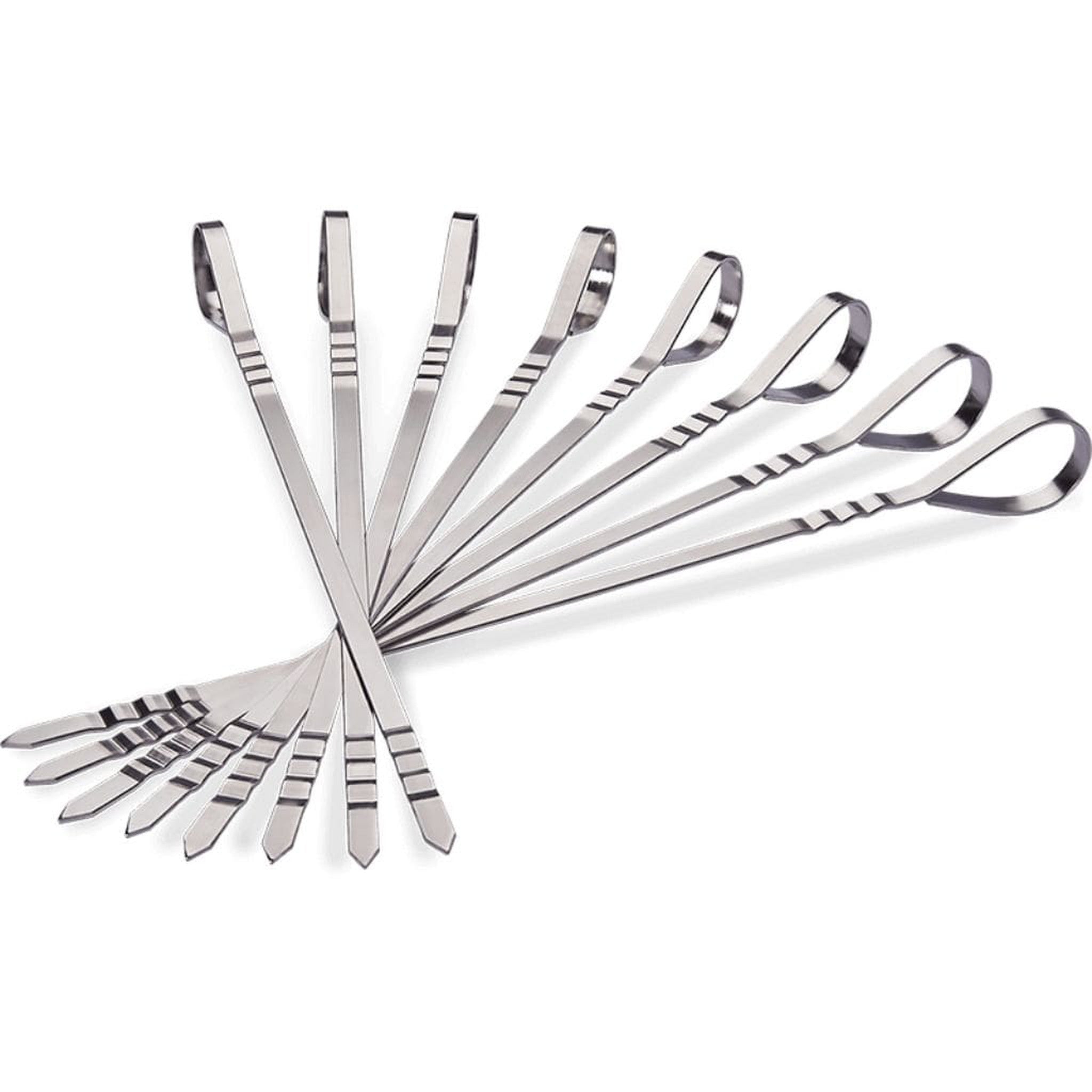 Eight Stainless Steel Multifunctional Skewers