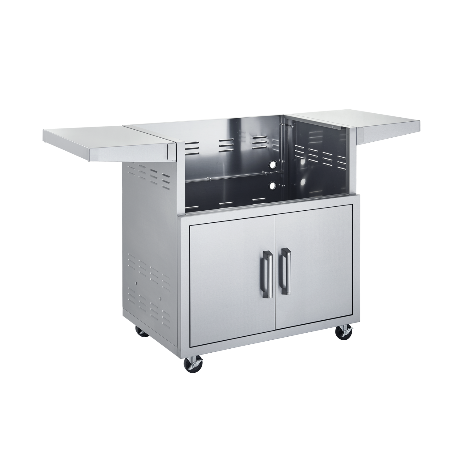 Broilmaster Stainless Steel Cart, 32-in., with 2 doors and side shelves