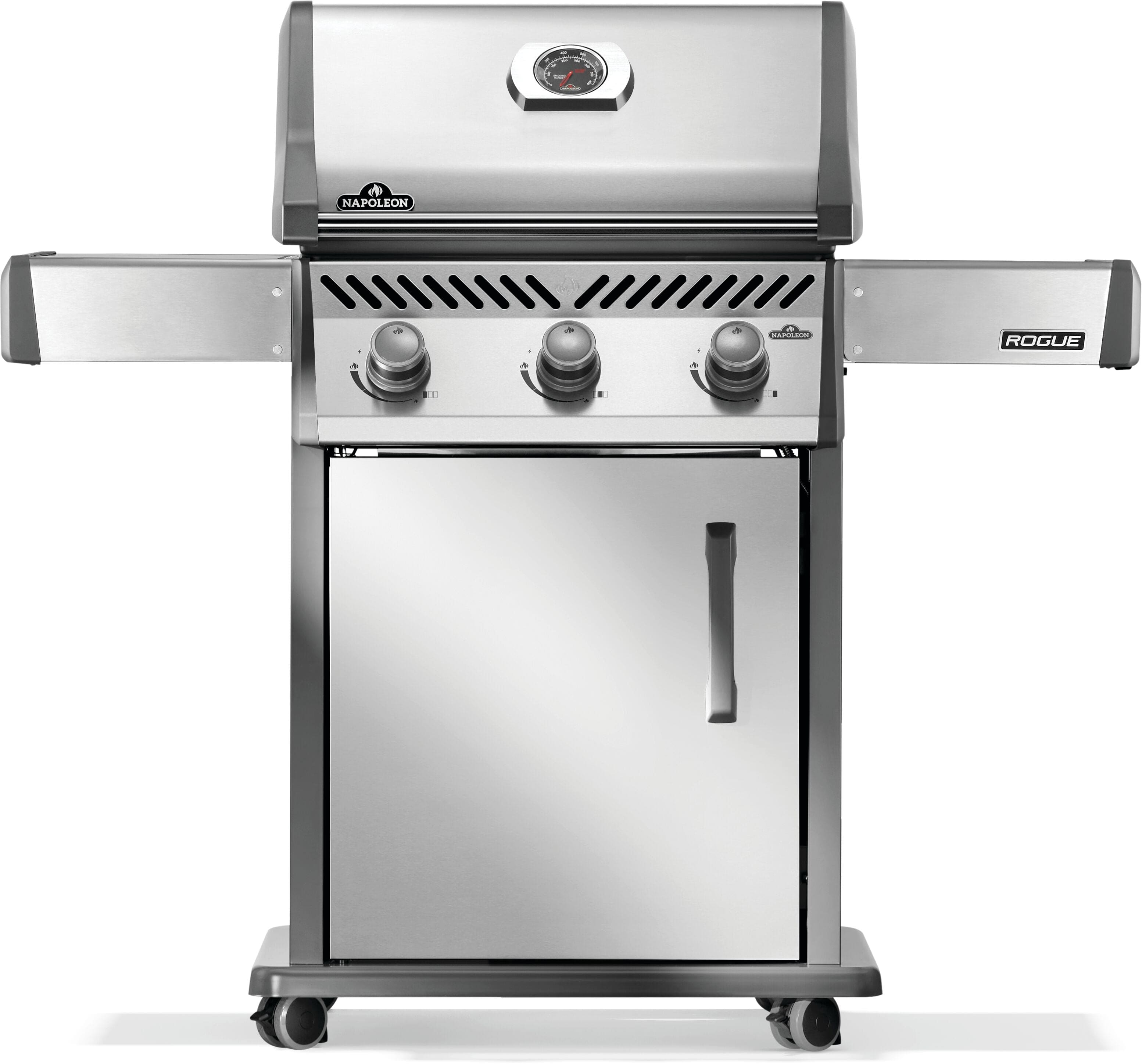 Rogue 425 LP Gas Grill, Black with upgraded stainless steel grates