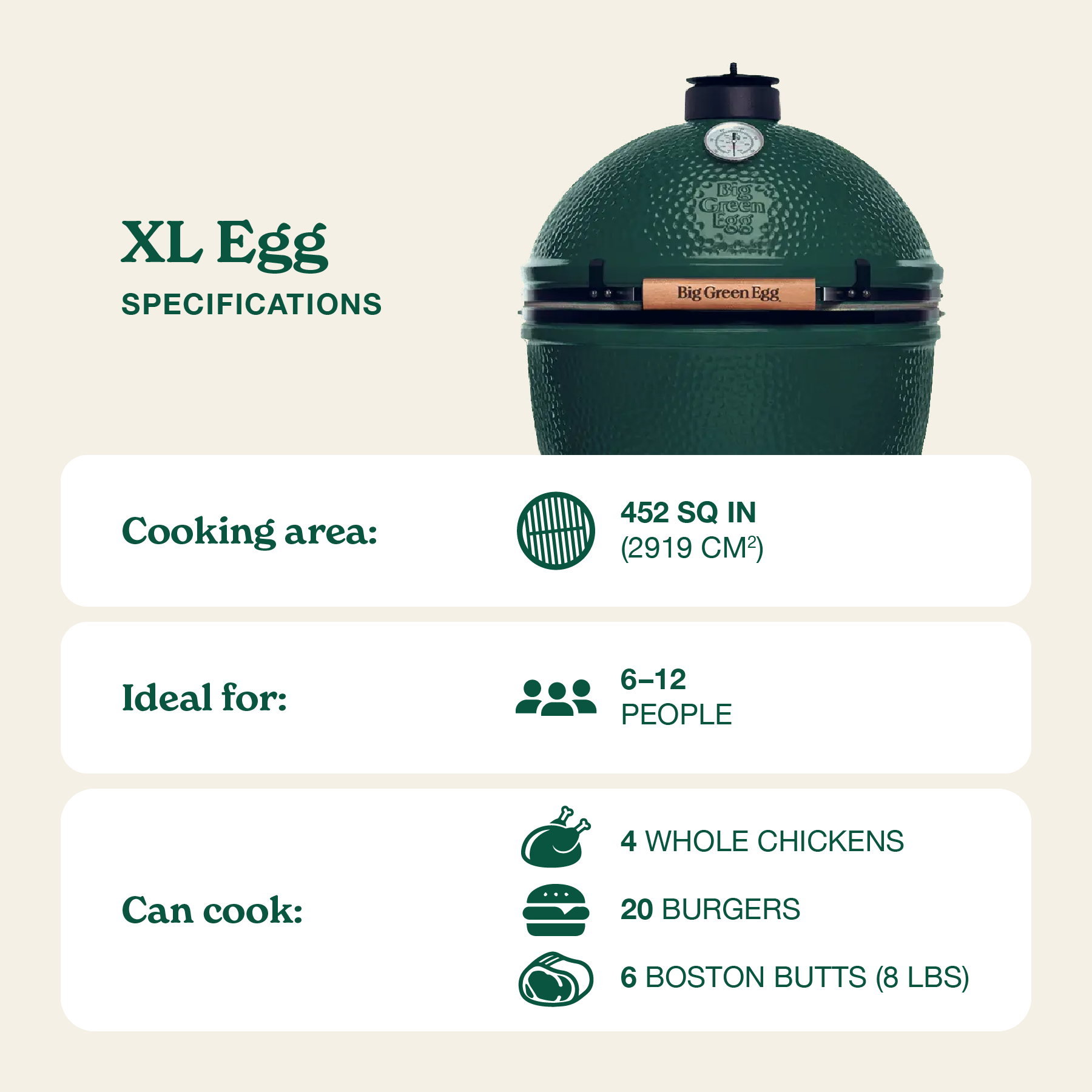 Big Green Egg XLarge Kamado Grill - Egg In The Box