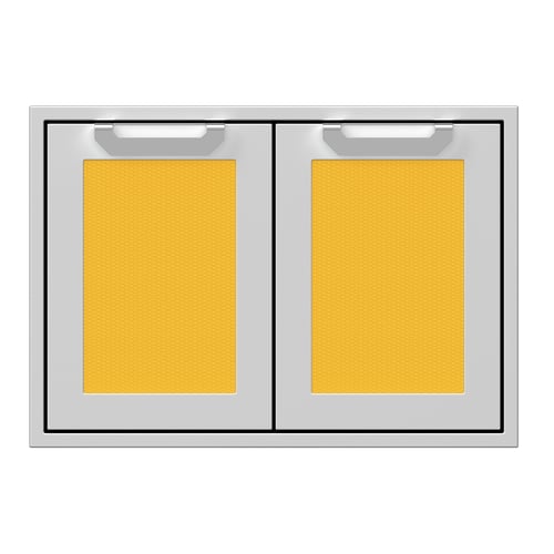 Hestan 30" Double Storage Doors Recessed Marquise Accented Panels