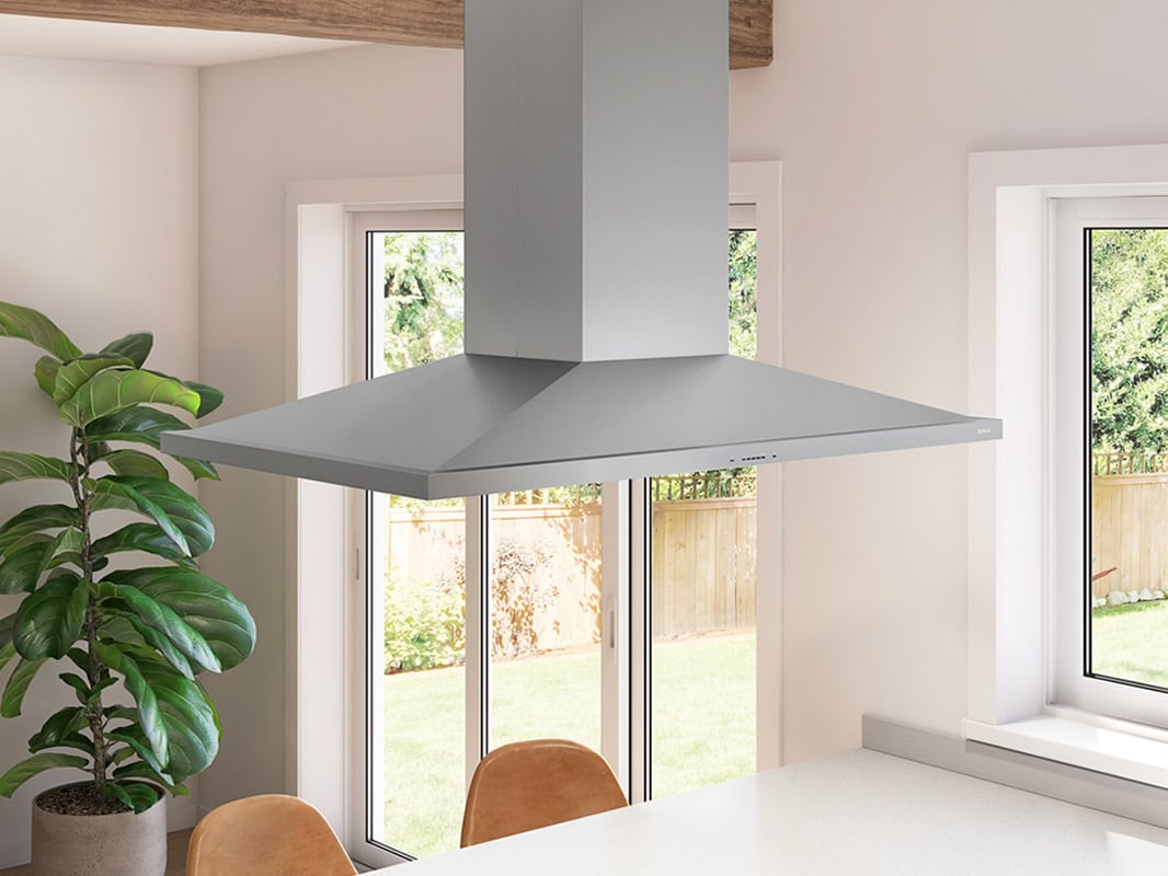 Zephyr Anzio Island Hood 42" LED 600 CFM ACT