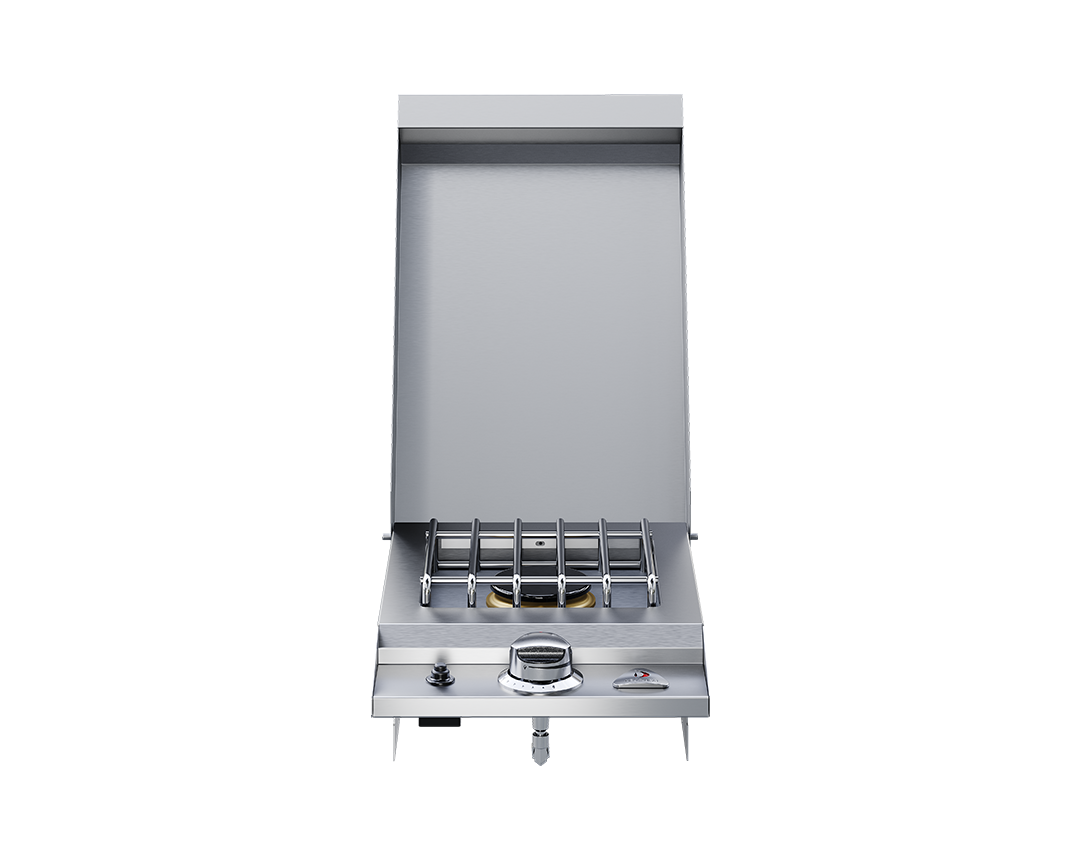 Delta Heat Single Side Burner, Drop In, Nat. (Blue