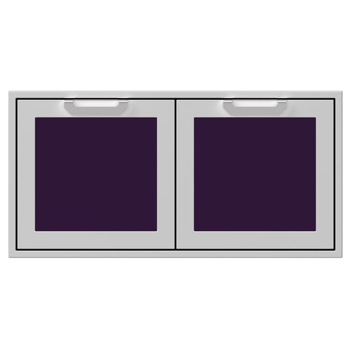 Hestan 42" Double Storage Doors Recessed Marquise Accented Panels