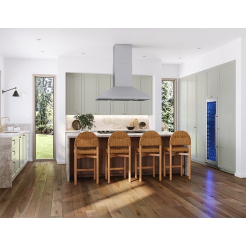 Zephyr Siena Pro Island 36" SS TrueHue LED ACT