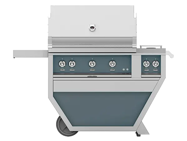 Hestan 36" Grill & Deluxe Cart 2 Trellis Burners 1 Sear Burner D
