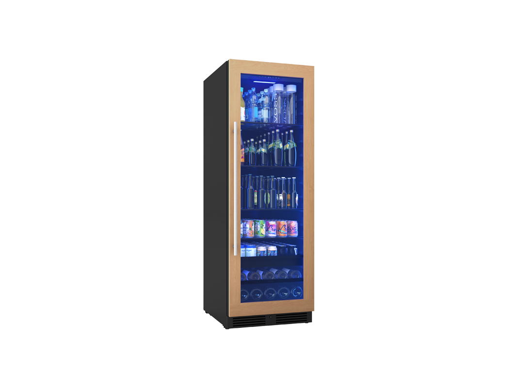 Zephyr Beverage 24" full size panel ready+ glass reversible 1 z