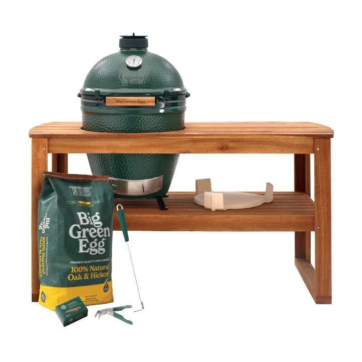 Big Green Egg Large Big Green Egg In Acacia Table Package