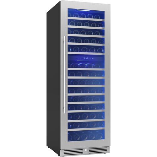 Zephyr Wine cooler 24" full size ss + glass reversible 2 zones