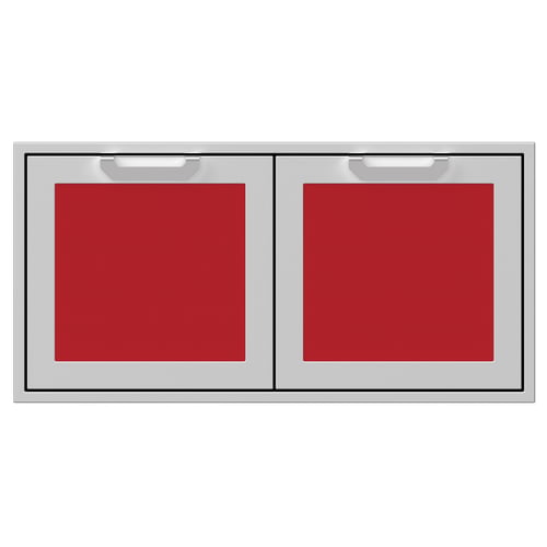 Hestan 42" Double Storage Doors Recessed Marquise Accented Panels