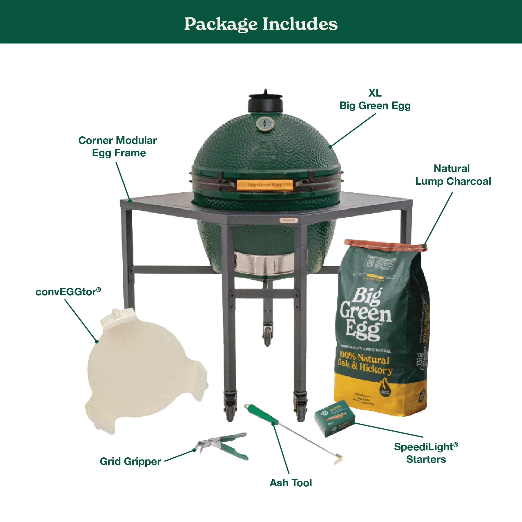 Big Green Egg Xl Big Green Egg In A Corner Modular Package
