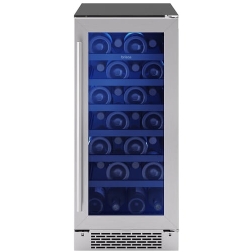 Zephyr Brisas Wine Cooler 15in UC SS+Gls Rvs Dr 1Z