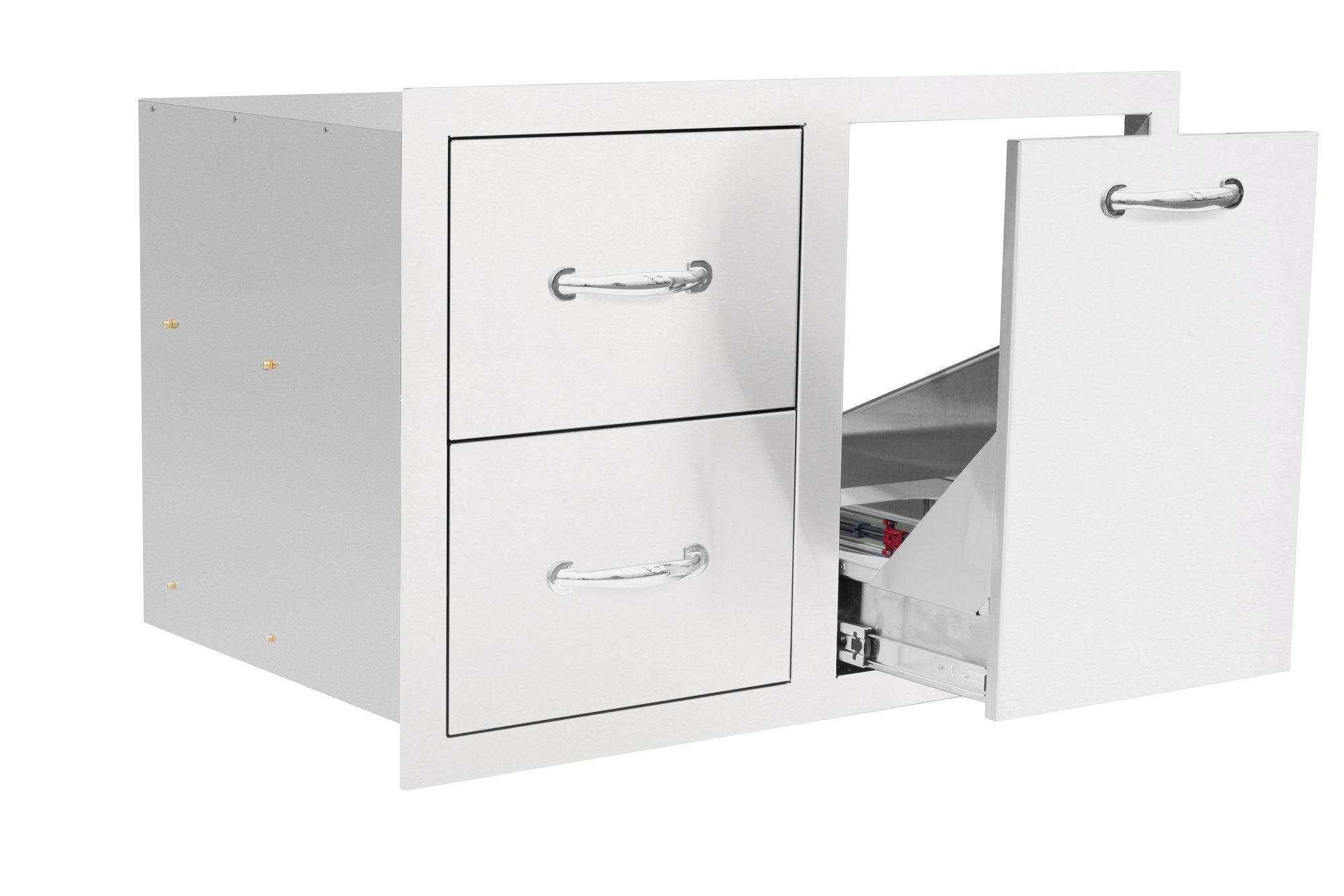 TrueFlame 33" Door & Double Drawer Combo - Low Profile