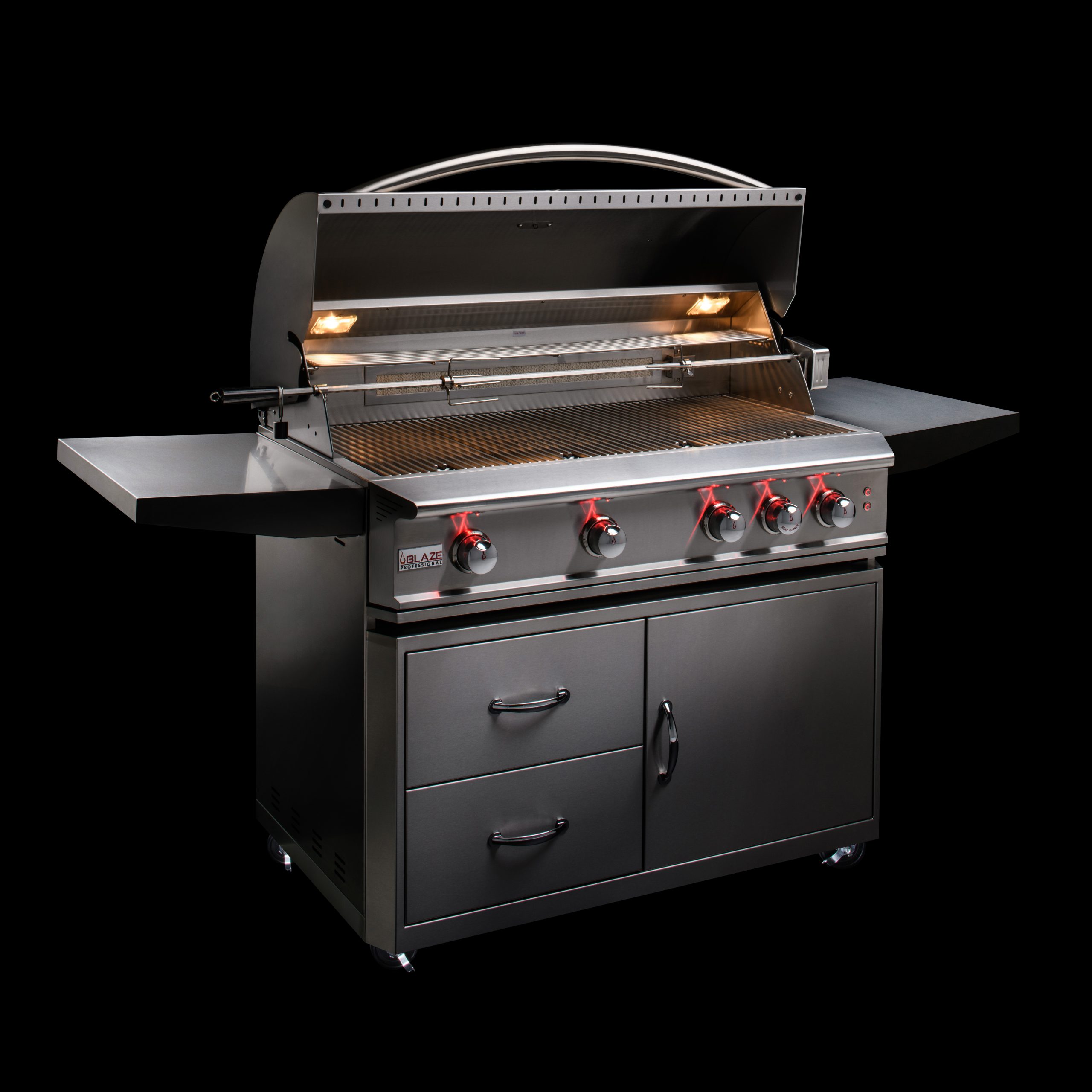 Blaze Professional 44-Inch 4 Burner Built-In Gas Grill With Rear Infrared Burner (Natural Gas)