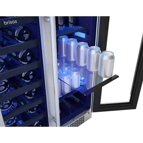 Zephyr Wine & Bev Center 24" Frech Door Dual Zone