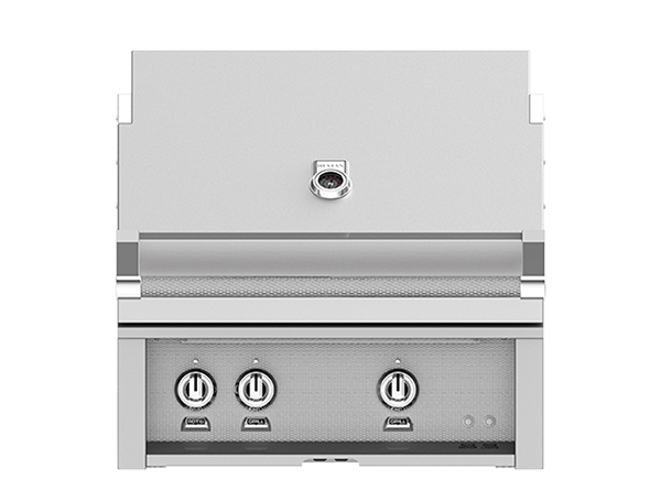Hestan 30" Built-In Grill 1 Trellis Burners 1 Sear Burn Rotisser