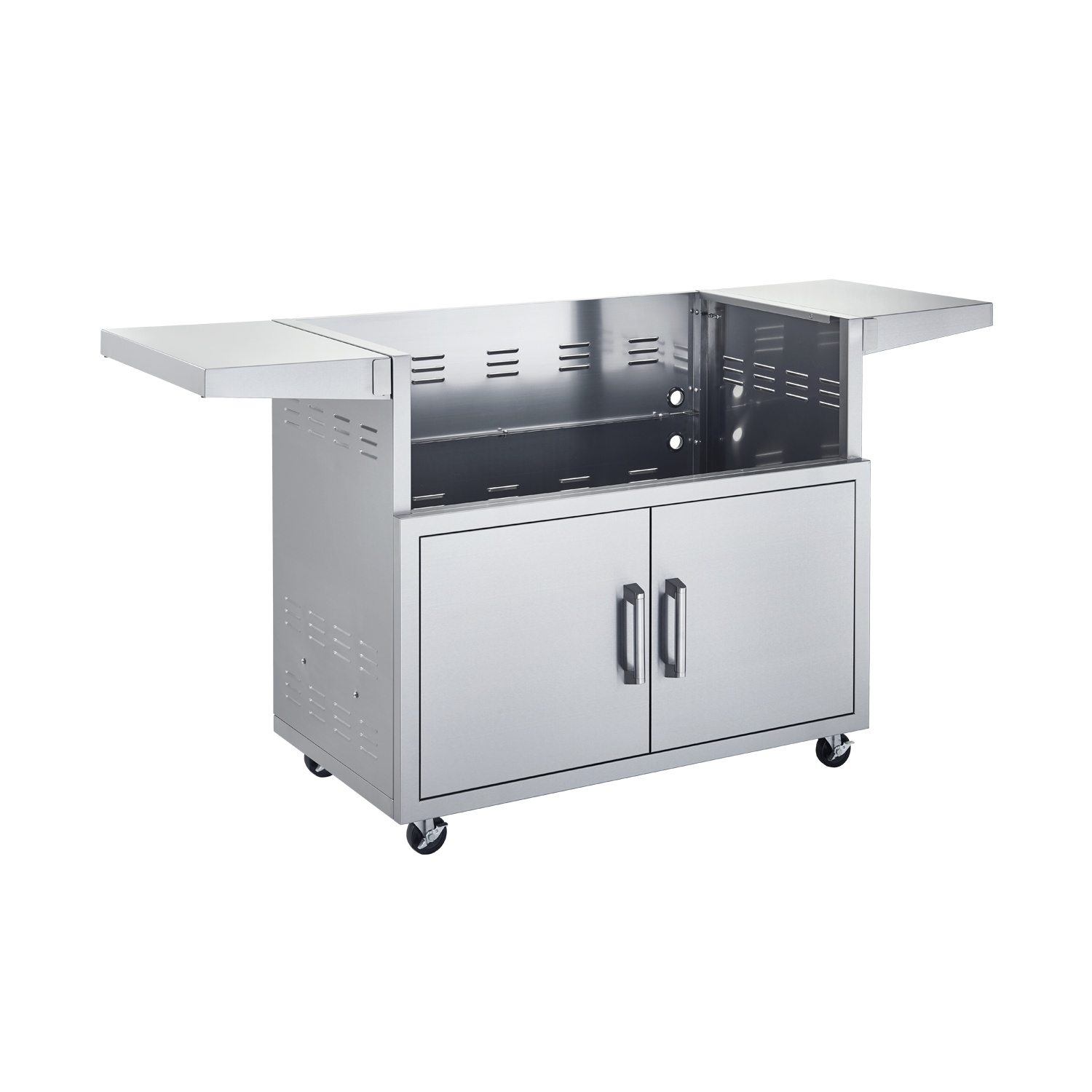 Broilmaster Stainless Steel Cart, 40-in., with 2 doors and side shelves