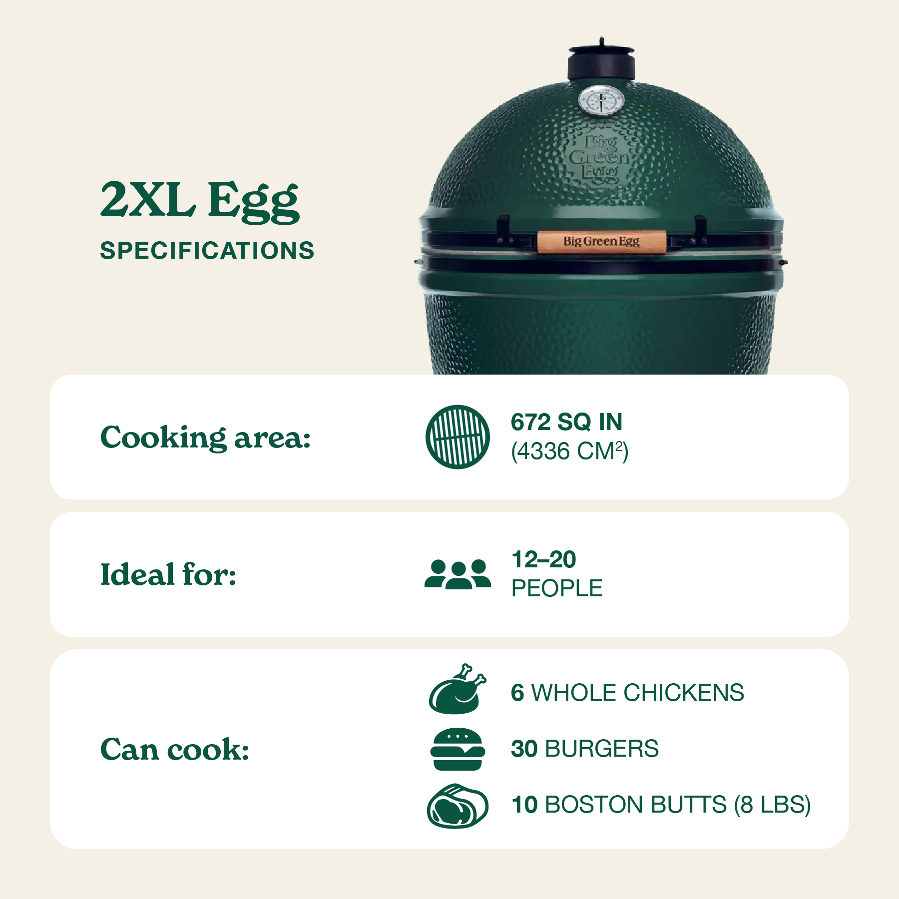 Big Green Egg 2XL Kamado Grill - Egg In The Box