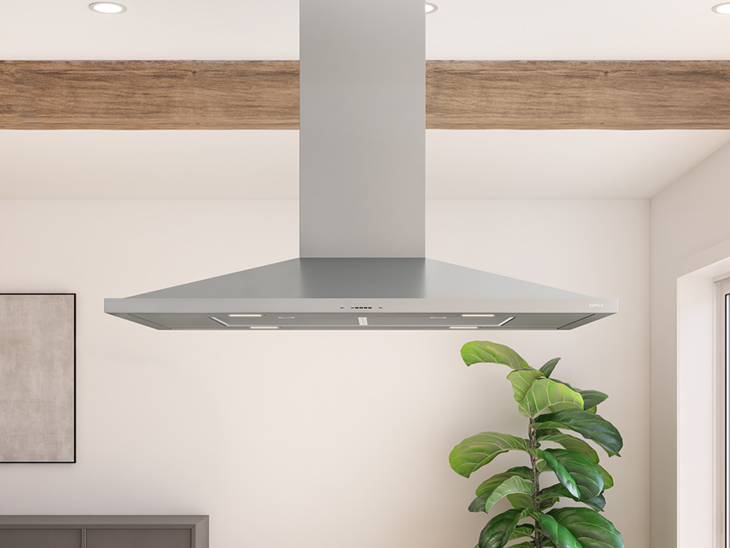 Zephyr Anzio Island Hood 42" LED 600 CFM ACT