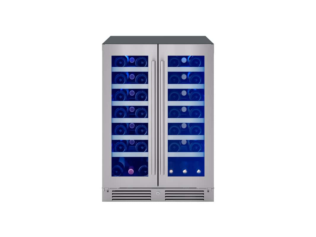 Zephyr Wine Cooler 24" French Door Dual Zone
